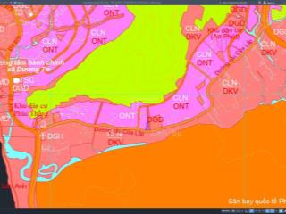 Bán lô đất 1055m2 mặt tiền, ngay đầu đường suối mây. gần biển cách 1km, kinh doanh cho thuê rất tốt