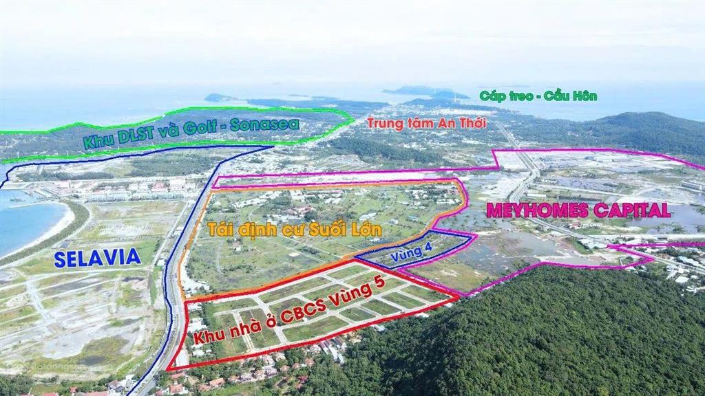 Bán lô diện tích lớn 144m2, tđc suối lớn. đối diện vườn hoa, gần biển, gần trung tâm apec, giá tốt