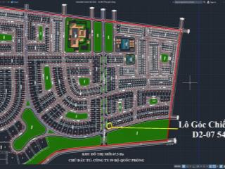 Bán lô góc chiến lược 541m2 ngay cổng dự án 67ha. mặt đường trục chính 40m, đi thẳng xuống bãi biển