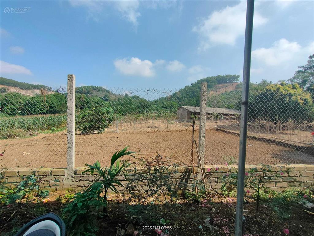 Đất vàng ba vì chỉ 500k/m2  dt 7000m2 mặt tiền khủng 100m, bằng phẳng có công trình và hoa màu