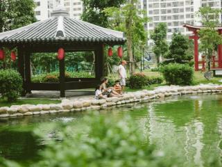 Giá gốc 4,1 tỷ  giá bán 3,3 tỷ all in bán gấp căn 2pn2wc phân khu origami, view vườn nhật như hình