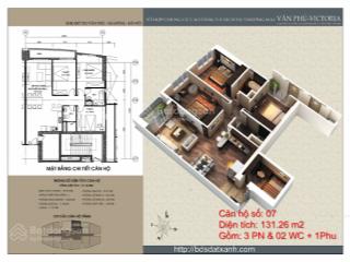 Cần bán căn 4 ngủ 131m2 chung cư victoria văn phú. giá chỉ nhỉnh 6 tỷ
