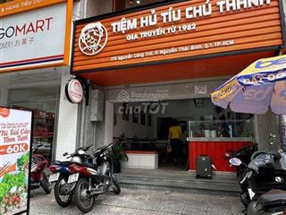 Cho thuê nhà mặt tiền đường nguyễn công trứ quận 1, diện tích 4.6x10.2m, trệt 1 lầu, giá 60 triệu
