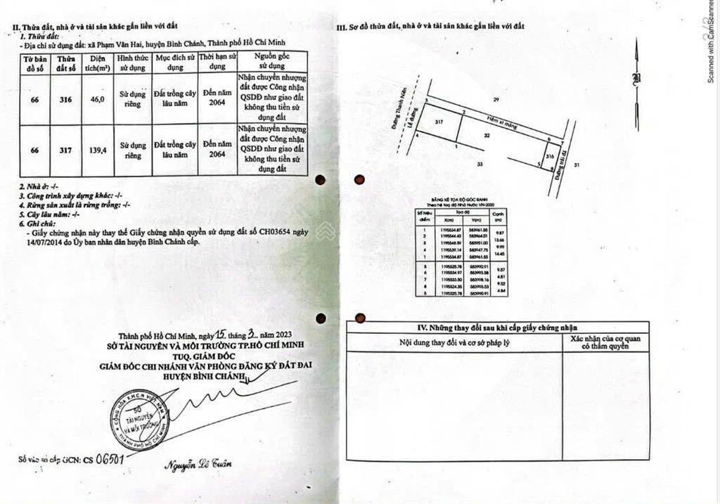 Bán đất mt đường thanh niên, xã phạm văn hai, bình chánh, dt 10x49m có 300m² thổ cư
