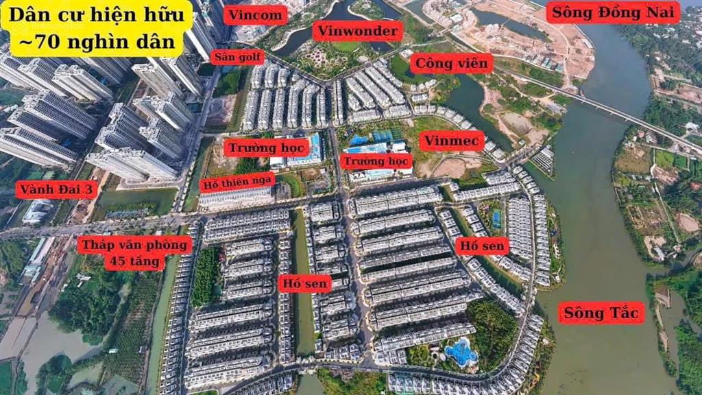 Cần bán biệt thự ven sông khu compound vinhomes quận 9, dt 200m2, xd 3 tầng, hướng đn giá 28 tỷ tl