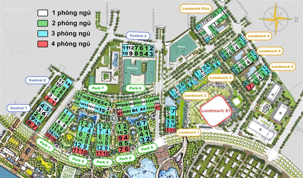 Bán 4pn landmark dt 159m2, full nội thất view sông và lm81, giá 23,6 tỷ bao sổ công chứng ngay