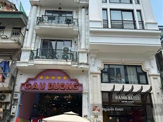 Bán nhà mặt phố cổ quận hoàn kiếm 124m², mt 5.83m, vỉa hè rộng, ôtô 2 chiều, kd sầm uất chỉ 78.9tỷ