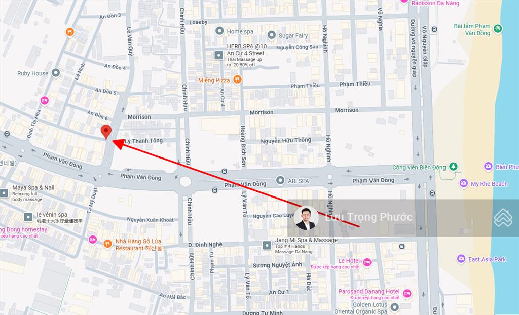 Hàng hiếm bán lô đất góc 2 mặt tiền lê văn quý lý thánh tông, sát phạm văn đồng, sơn trà