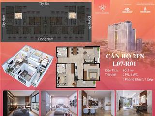 Bán cc eden garden thái bình, 2,356 tỷ, 75.4m2, 2pn, 2wc, pháp lý đầy đủ, hướng đông nam