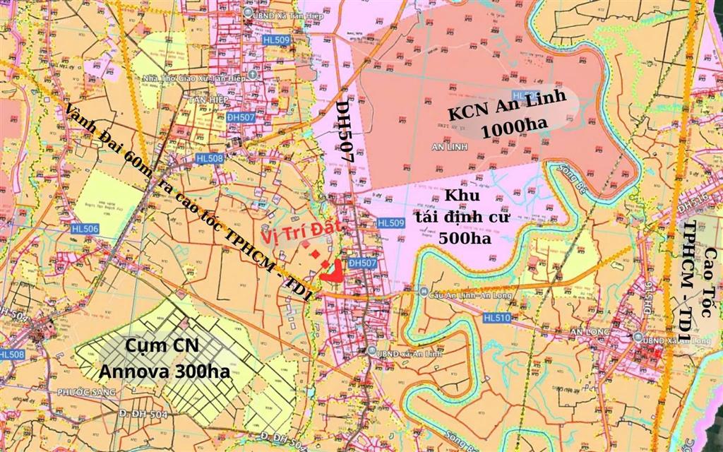 Cần ra lô đất đẹp cạnh trường học thuộc xã an long, tp. hcm. sổ hồng riêng giá 520 triệu