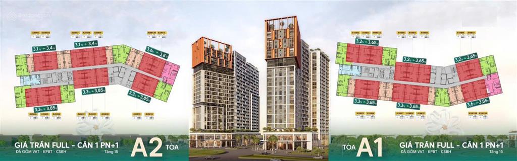 Cora tòa a2 căn hộ sở hữu lâu dài 32,2m2 giá chỉ 1,9 tỷ cơ hội đầu tư hiếm, duy nhất còn 3 căn