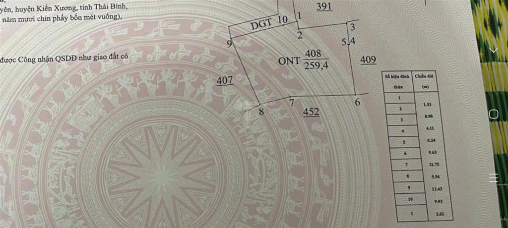 Bán 260m2 đất bình nguyên hưng yên giá đầu tư chỉ 890 triệu ôtô ngủ trên đất