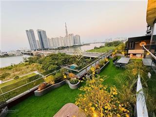 Cho thuê cc sân vườn the river thủ thiêm, 350m2, 4pn, 3wc