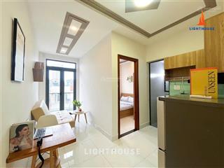 Cho thuê căn hộ 1 phòng ngủ ban công 45m2 ngay công viên gia định quận tân bình