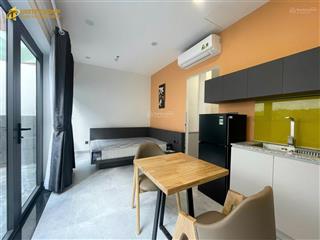 Siêu phẩm studio sân vườn  máy giặt riêng  đầy đủ nội thất  nguyễn khoái q4 ngay cầu ông lãnh