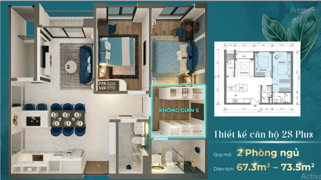 Căn hộ 2n~66m2 giá tốt nhất thị trường hải phòng