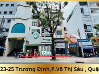 Góc 2 mặt tiền trương định  gần dinh độc lập  phép xây 12 tầng  tài sản kim cương quận 3