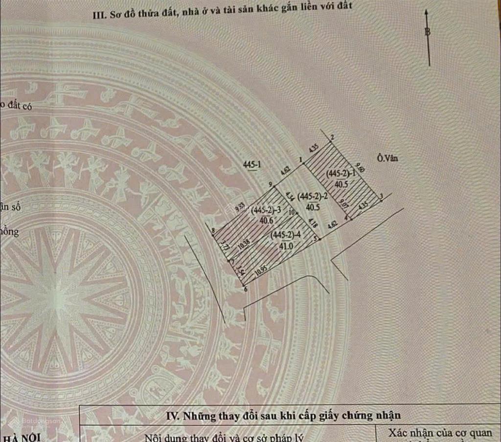 Chính chủ gửi bán cụm 4 lô thổ cư xã cát quế  hoài đức. diện tích nhỏ, mặt tiền lớn, tài chính 4tỷ