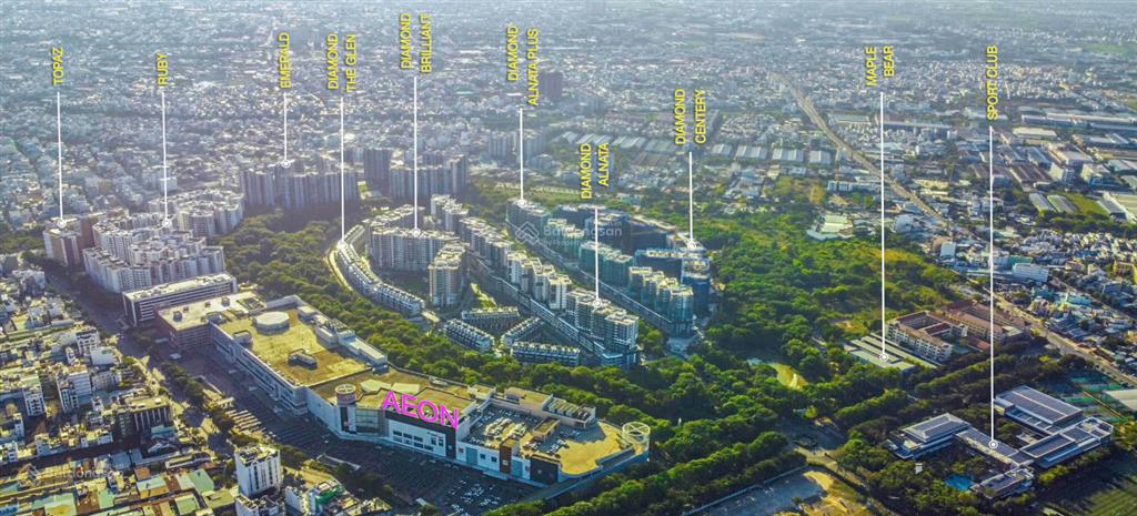 (cho thuê) 2pn 2wc góc 88m2 diamond alnata  celadon city ntcb, view công viên giá 15 triệu/tháng