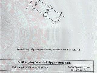 Cc bán 68m2 thôn đoài, việt hùng, đông anh. 5x tỷ