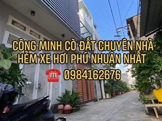 Ngon bổ rẻ  hẻm xe hơi thông huỳnh văn bánh  51m2  4 tầng  6.5 tỷ