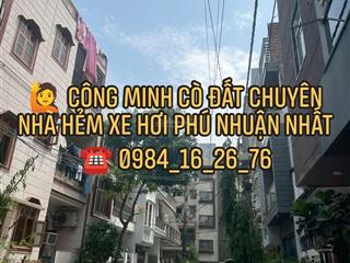Ngon bổ rẻ  86m2  4 tầng  hẻm xe hơi thông nguyễn văn trỗi  hơn 13 tỷ