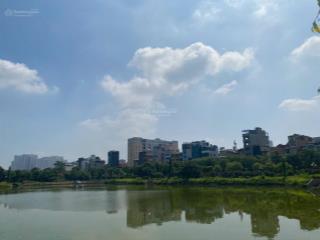 Bán tòa nhà văn phòng đường trần vỹ, 75m, 51 tỷ,lô góc, 8 tầng thang máy, view hồ, pccc đủ