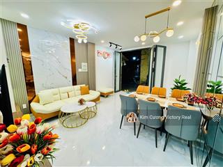 Chỉ 5.7 tỷ  nhà đẹp tặng full nội thất cao cấp  dt 4x14m  hẻm 4m ni sư huỳnh liên