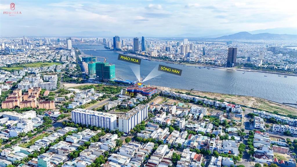 Quá sốc! căn 3pn hiếm trên thị trường view trực diện sông hàn giá chỉ 7.x triệu/m2  layout góc đẹp