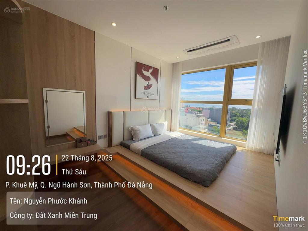Giá cực sốc cho căn hộ 2pn, 77.4 m2 view trực diện biển mỹ khê, nội thất cao cấp, layout rộng rãi