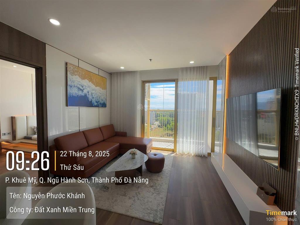 Giá cực sốc cho căn hộ 2pn, 77.4 m2 view trực diện biển mỹ khê, nội thất cao cấp, layout rộng rãi