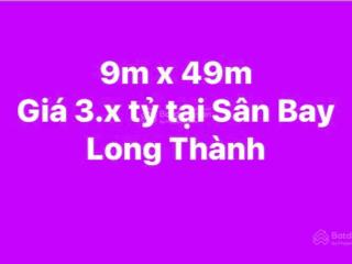9m x 49m long thành, đường ô tô và cạnh sân bay , giá đầu tư