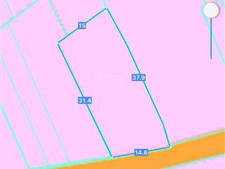 14,6m x 37,9m, đất thổ cư ngay sát cổng sb long thành
