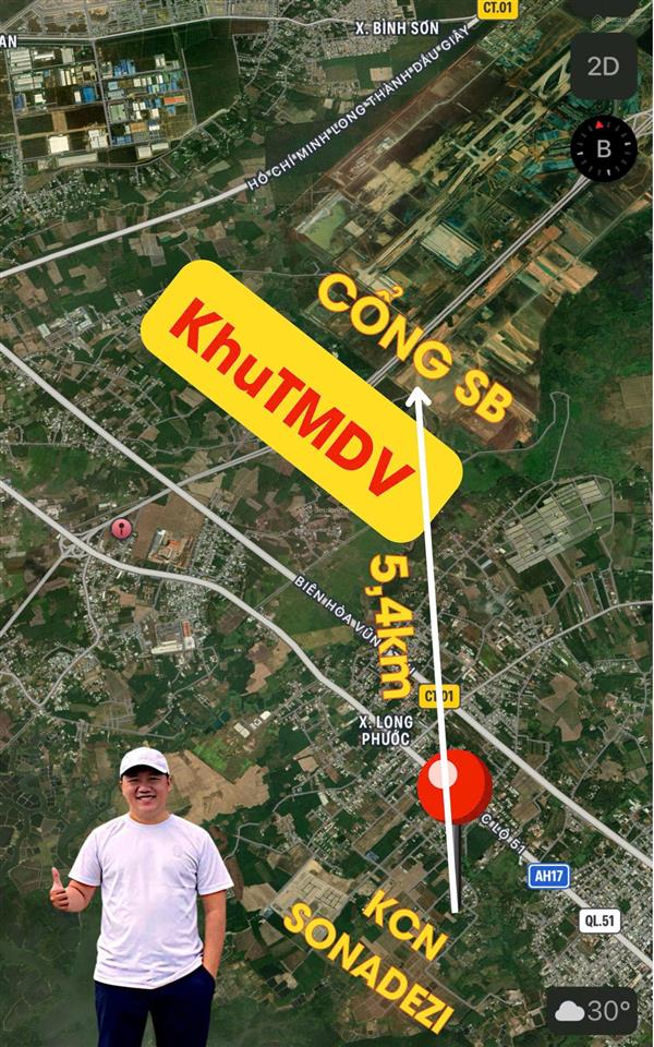 3 mặt tiền đường nhựa và 1000m2 thổ cư, điện 3 pha