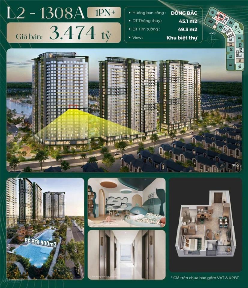 Siêu phẩm tích sản 1pn + 1 dt 45m2 giá chỉ 3.7 tỷ,  ngay 0837 078 ***