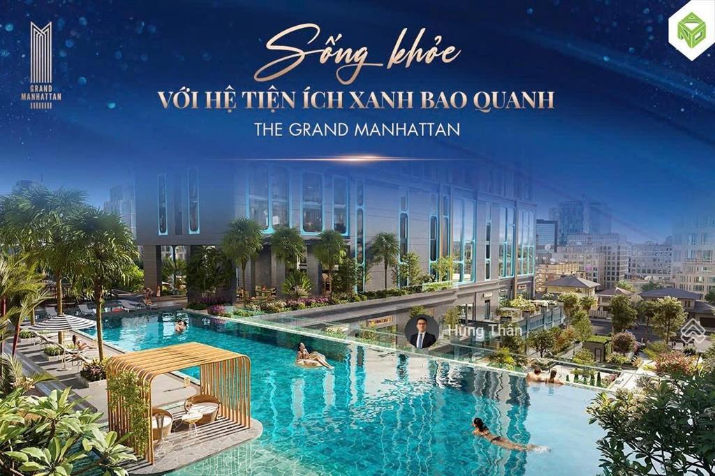 Chính chủ cần bán nhanh căn góc view công viên, hồ bơi, diện tích lớn tại grand manhatan quận 1