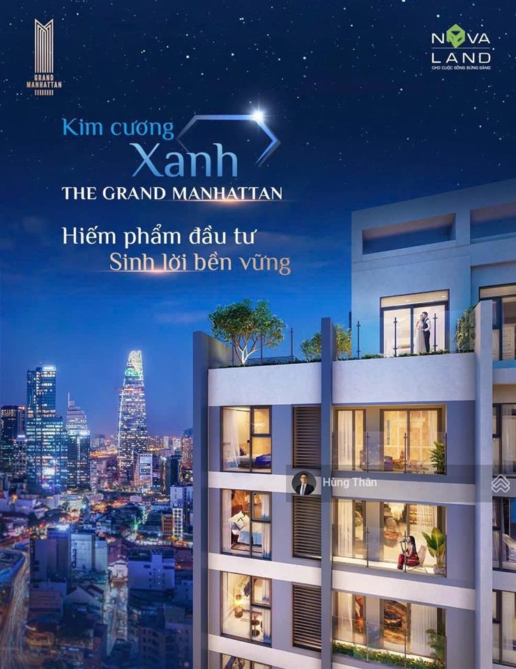 Chính chủ cần bán nhanh căn góc view công viên, hồ bơi, diện tích lớn tại grand manhatan quận 1