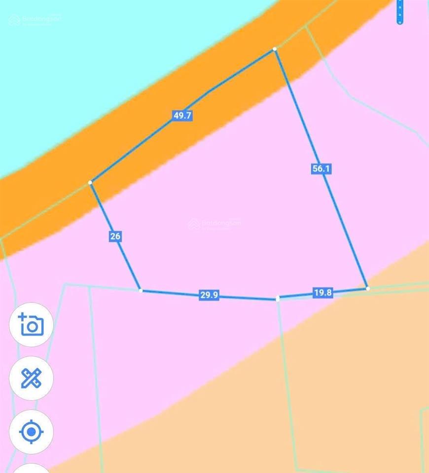 Bán 2000m2 cây lâu năm (cln) đường đá xanh chuẩn bị lên nhựa 8m mặt tiền 50 m view sông vàm cỏ