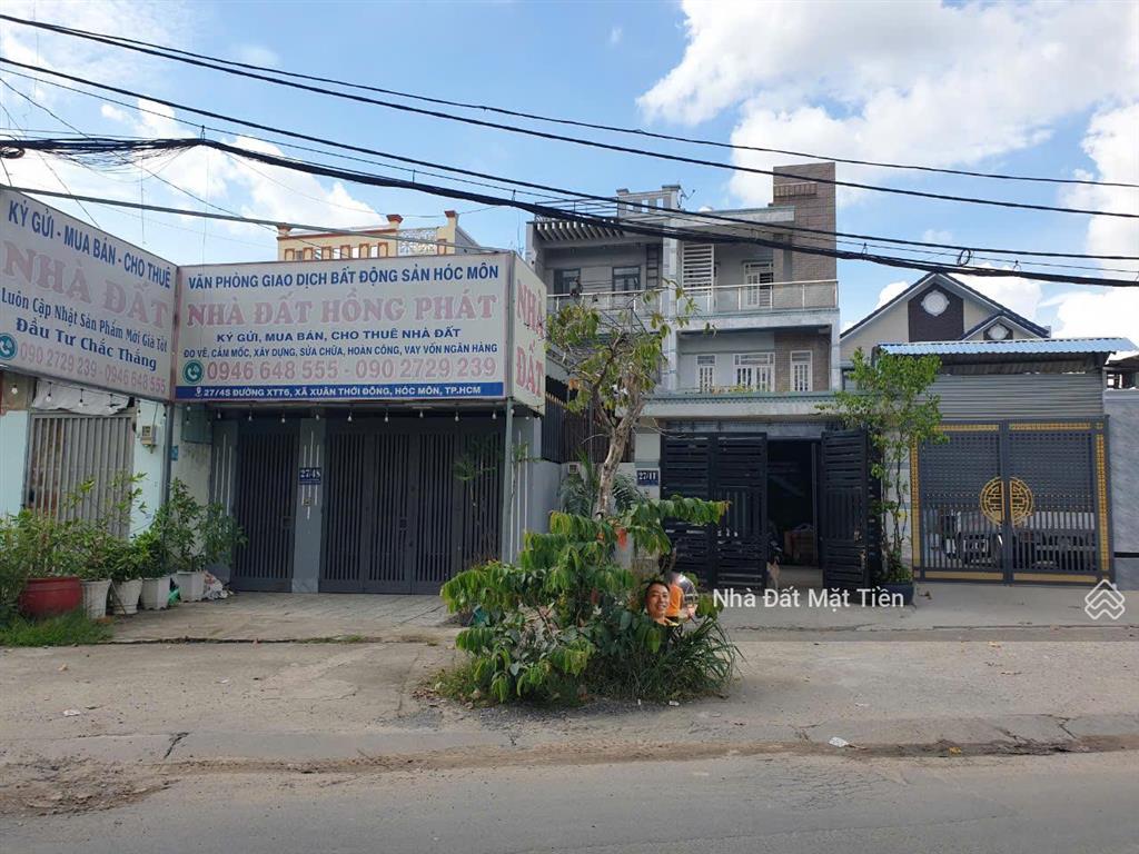 Nhà bán dt 5m*35m, 2 lầu, mặt tiền xtt6 (lê thị mai) gần công viên sinh thái hóc môn