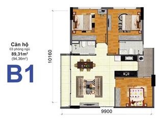 Bán gấp căn hộ chung cư bộ công an 3pn 2wc 95m2 giá 7,2 tỷ