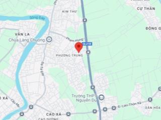 Bán gấp 62m2 đất thôn mã kiều xã phương trung, mặt tiền 4m8, giá đầu tư