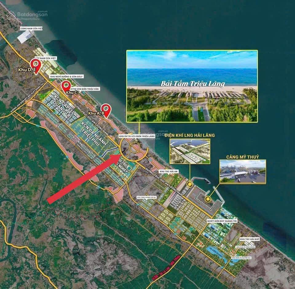 Bán gấp đất nền biển quảng trị  sổ đỏ trao tay  giá chỉ hơn 700 triệu/lô 100m2 đón sóng hạ tầng