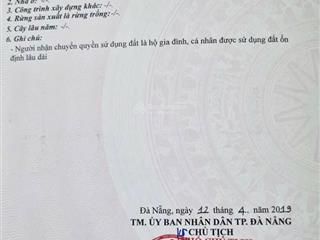 Bán lô đất đẹp 110m2 mt trung hoà 1, hoà quý, nhs, đà nẵng