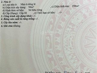 Bán nhà 2 tầng đường lê thận, hoà xuân, đà nẵng(cách chợ hoà xuân 100m)