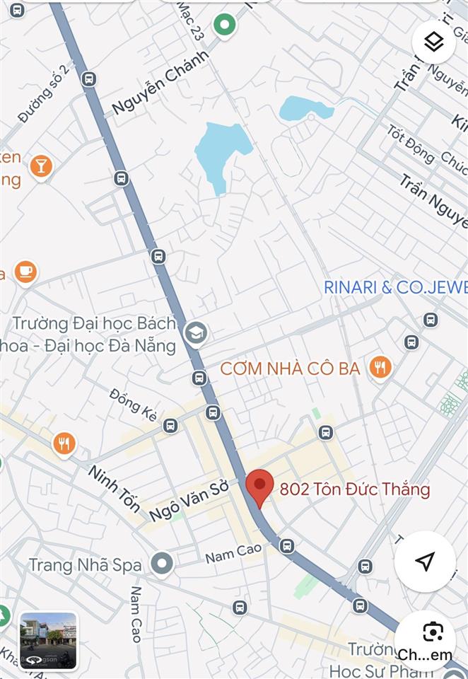 Bán đất 640m2, ngang 22m đường tôn đức thắng, liên chiểu, đà nẵng, dòng tiền cho thuê 100 tr/ thang