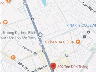 Bán đất 640m2, ngang 22m đường tôn đức thắng, liên chiểu, đà nẵng, dòng tiền cho thuê 100 tr/ thang