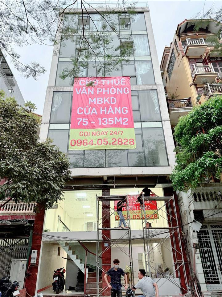 Cho thuê vp 30m2  50m2 tòa mới, mặt phố trần thái tông, cầu giấy sd ngay  gọi ngay 0833 052 ***