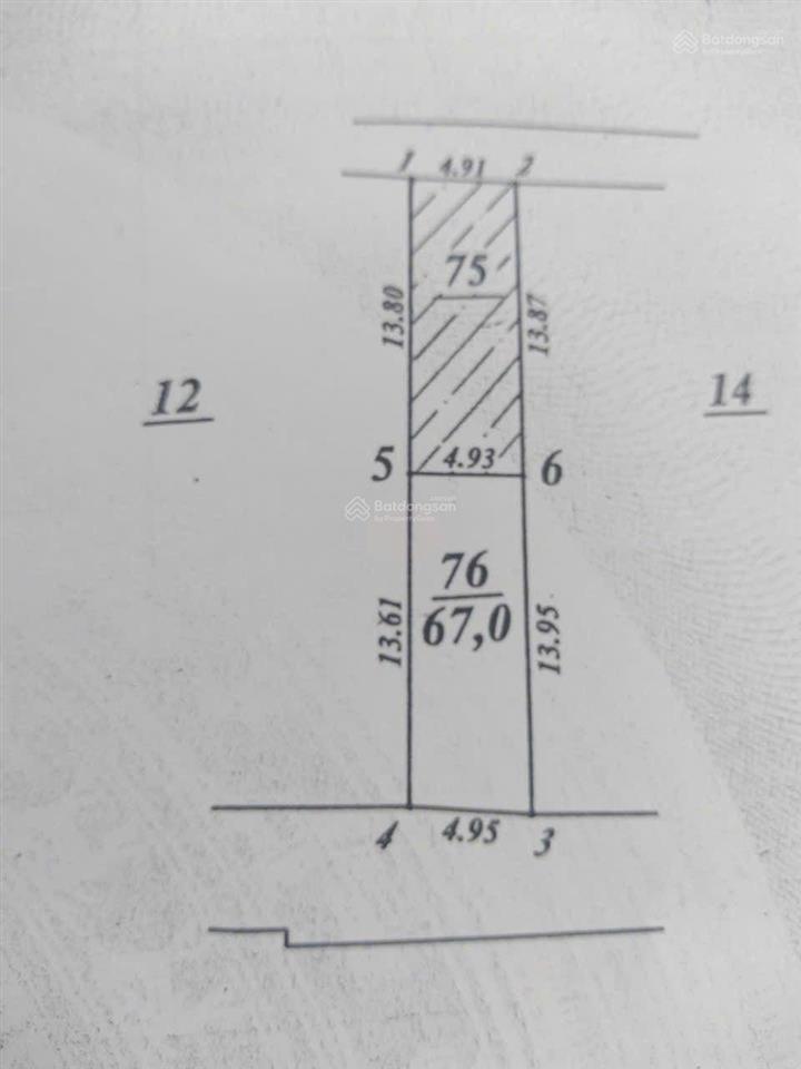 Đất tân phong, thụy phương, dt 67m2, mt 4,9m, giá chào hơn 8 tỷ, có thương lượng, ô tô đỗ cửa