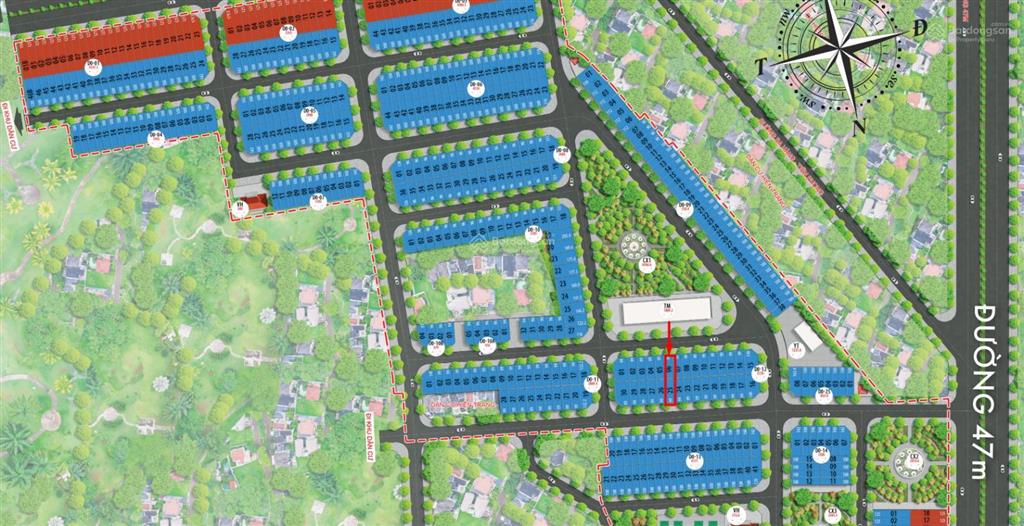Bán lô đất nhìn vào trung tâm thương mại do12  06 dự án tấn đức sjc phổ yên