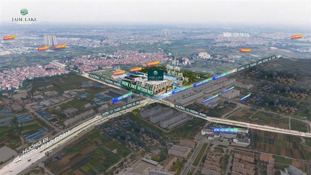 Bán nhà liền kề jade lake residence khu hành chính mới quận bắc từ liêm.